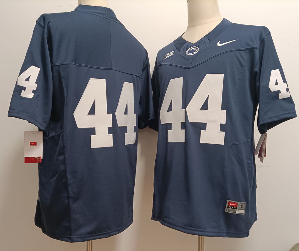 Men Penn State Natty Lions #44 No Name Blue Nike 2025 NCAA Jersey->ncaa teams->NCAA Jersey